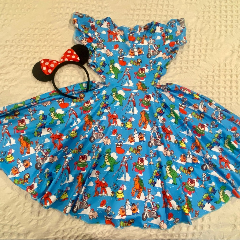 Size 7/8 NEW Disney Toy Story Christmas Twirl Dress